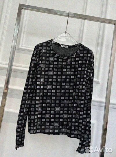 Лонгслив Miu Miu (коллекция 2024)