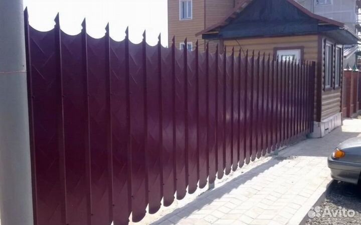 Забор металлический работа по договору быстро