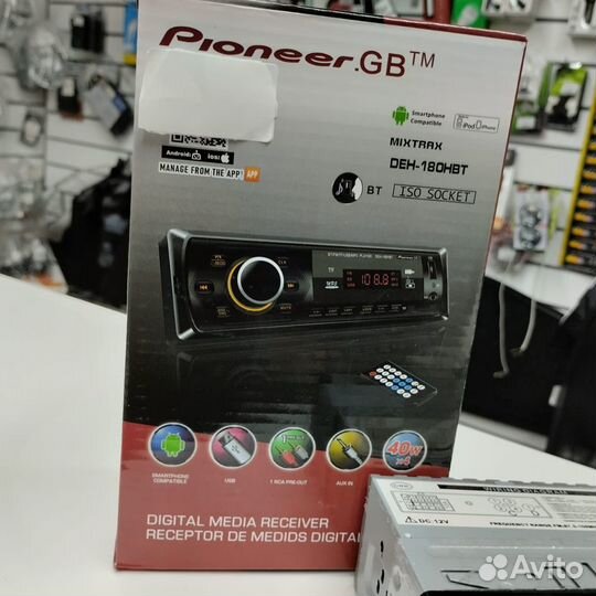 Магнитола pioneer.gb mvh-180HBT