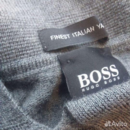 Свитшот-поло Hugo Boss оригинал винтаж 100% шерсть