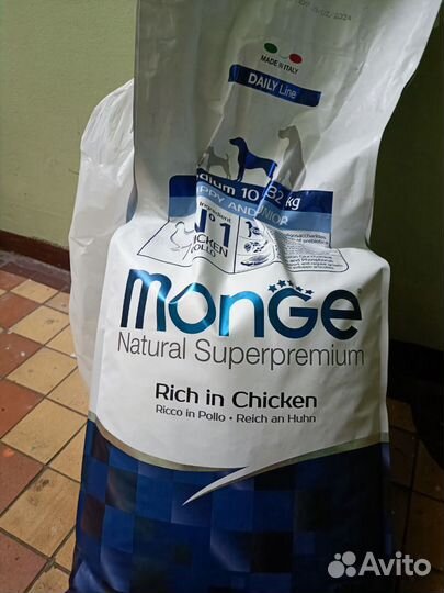 Корм для собак средних пород Monge 12кг