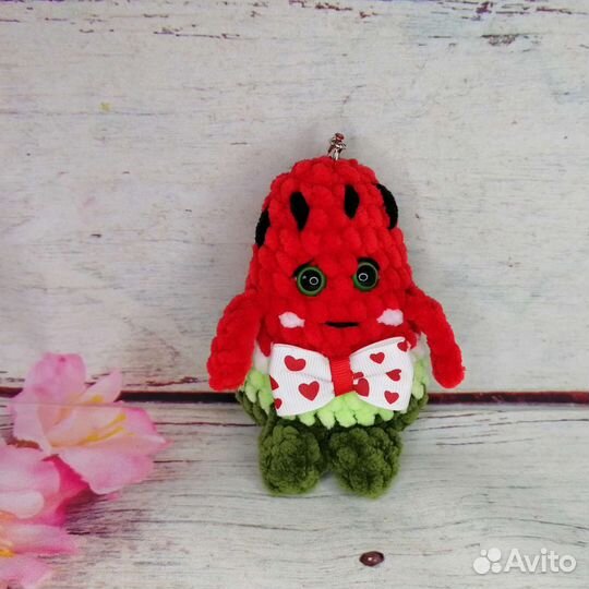 Арбузик Брелок плюшевый