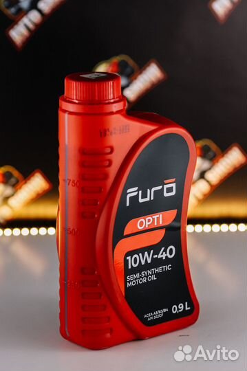 Моторное масло Furo 10W-40 Полусинтетическое, 0.9л