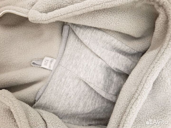 Флисовая толстовка с капюшоном 128