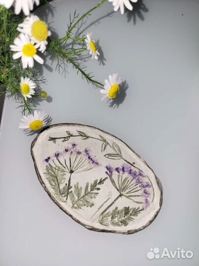 Тарелка декоративная ручной работы