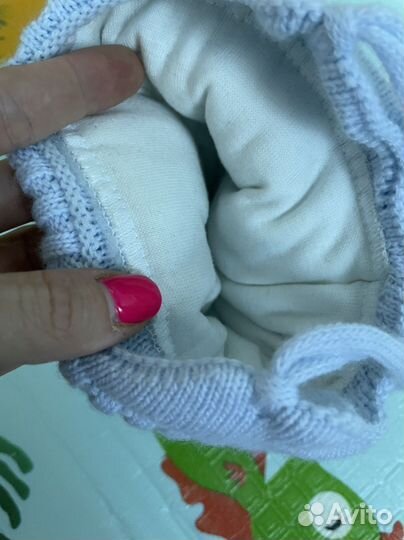 Шапка для новорожденного зима