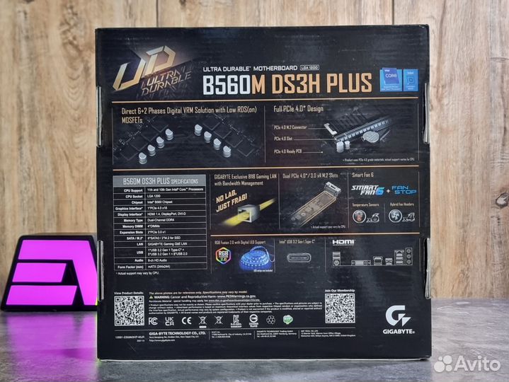 Материнская плата 1200 Gigabyte B560M DS3H plus (m