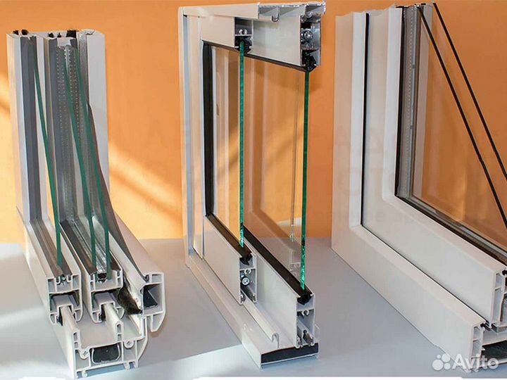 Ремонт окон, стеклопакет триплекс RAL3371