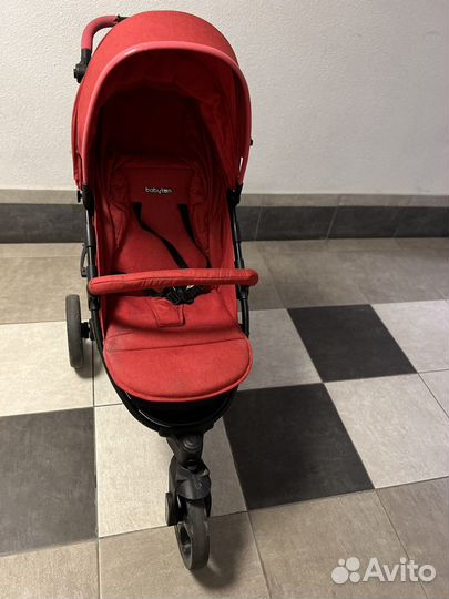 Коляска babyton trio красная