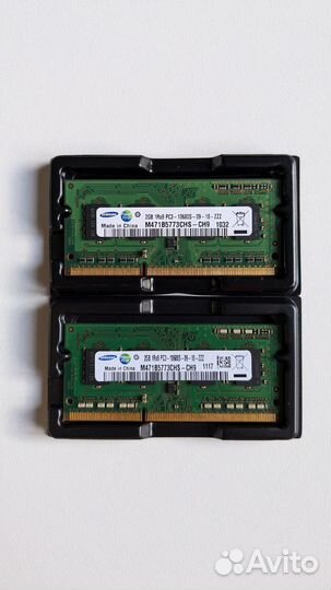 Оперативная память DDR3 для ноутбука/ 2GB модули