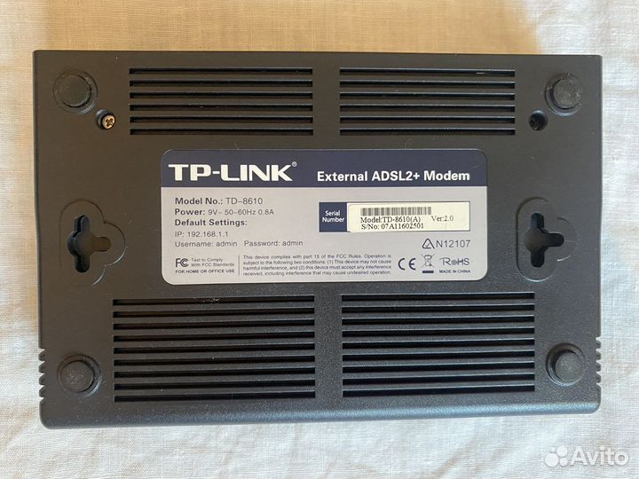 Модем TP-link TD-8610