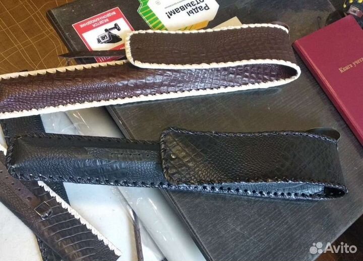 Чехол для шампуров из нат.кожи