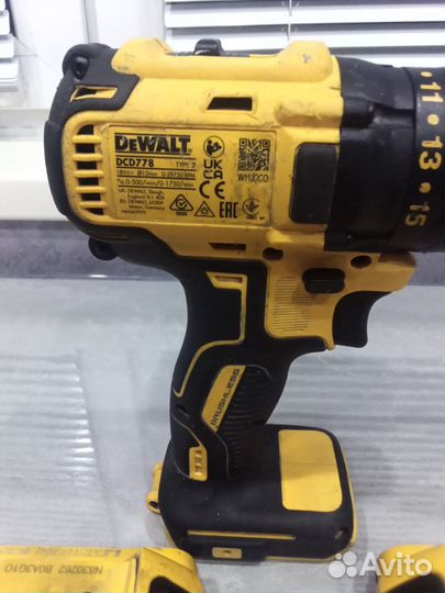 Дрель шуруповерт dewalt DCD778