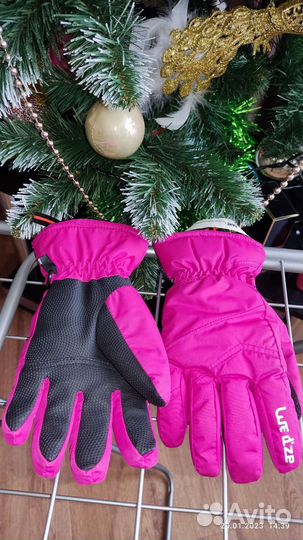 Перчатки зимние детские на 6-9 лет
