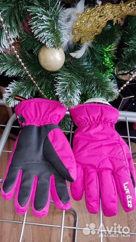 Перчатки зимние детские на 6-9 лет
