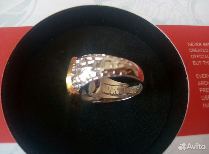 Кольцо серебро 925 +14К золото Spider-Man U.S.A