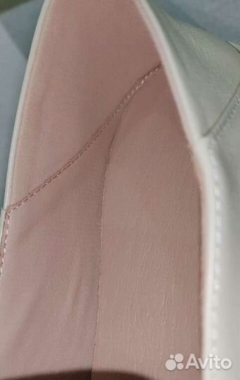 Мокасины лоферы женские 38 размер беж кожа