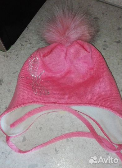 Шапки красивые с натуральным помпоном