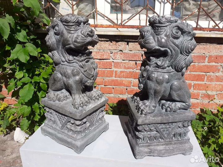 Львы китайские (авторская скульптура)
