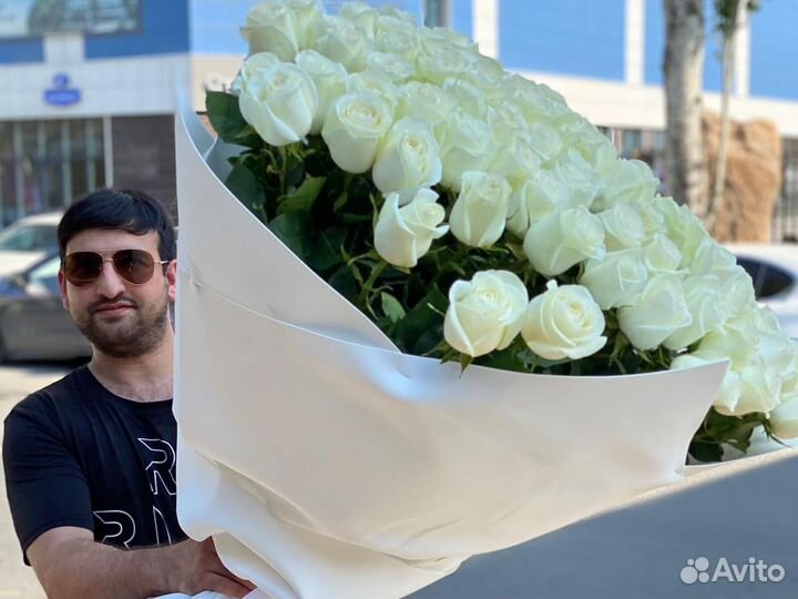 Доставка цветов Цветы Розы 101 роза 51 роза