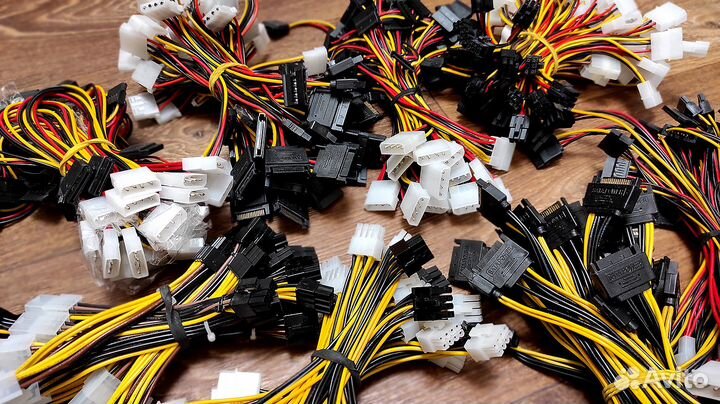 Переходники 6 Pin, 8 Pin, SATA, Molex, USB3, m2