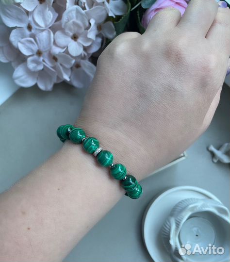Браслет из малахита