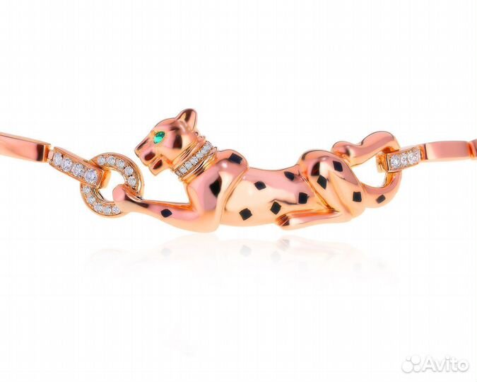 Золотой браслет с бриллиантами 0.55ct