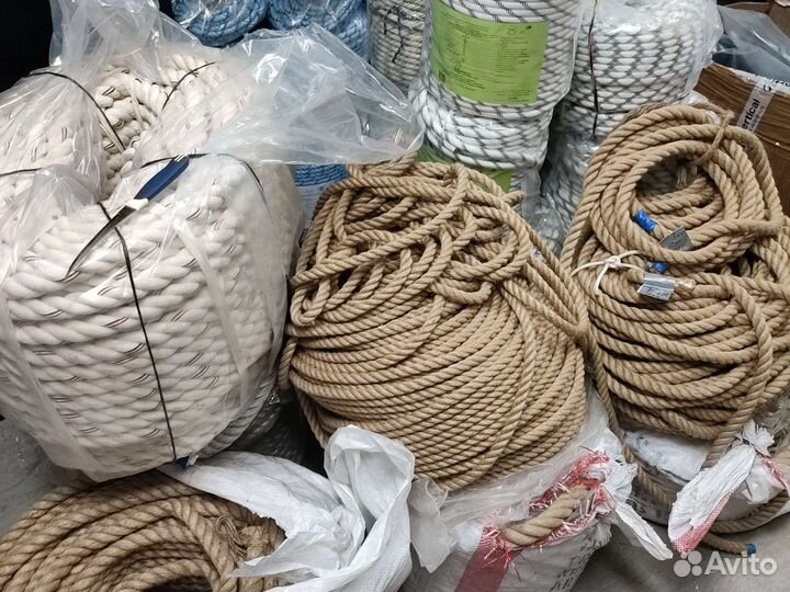 Канат джутовый 22 мм веревка артикул 32ж