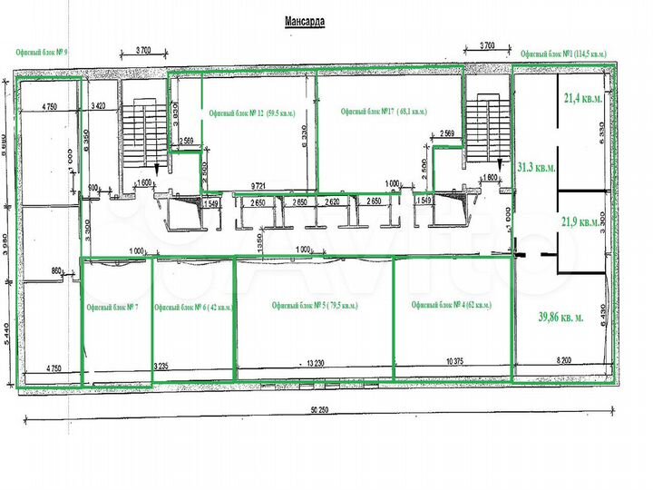 Сдам офисное помещение, 114.5 м²