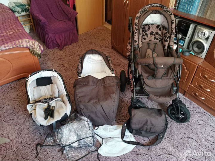 Коляска 3 в 1 Slaro