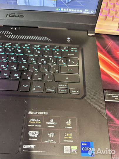 Игровой ноутбук asus TUF RTX 3060/core i7/16GB