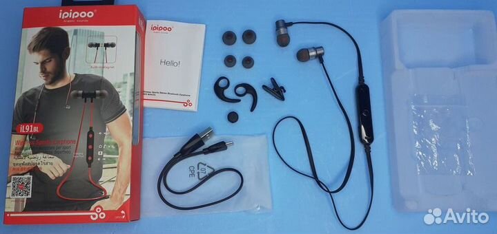 Беспроводные наушники Вакуумные + микрофон Ipipoo