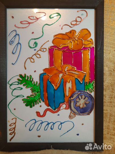 Картина открытка витражи