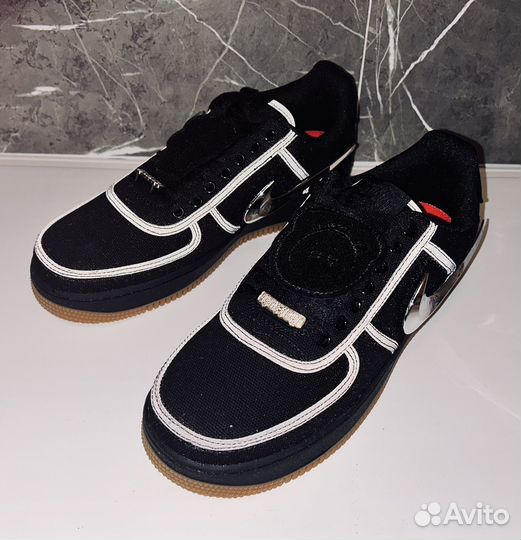 Кроссовки мужские nike air force 1 черные осенние