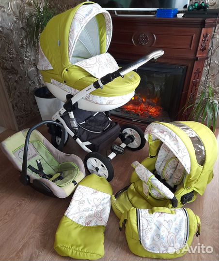 Коляска 3 в 1 Indigo Польша отличное состояние