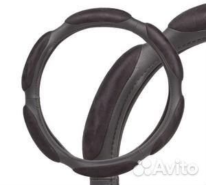 Оплетка на руль, спонжевая, черная, 38 см / m (awc