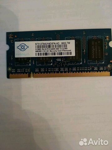 Оперативная память 512 мб Nanya NT512T64UH4D0FN-AD