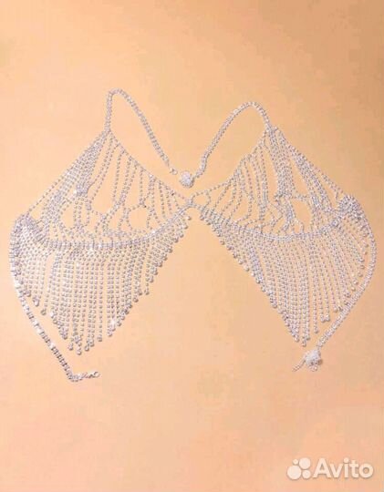 Цепочка для тела со стразами