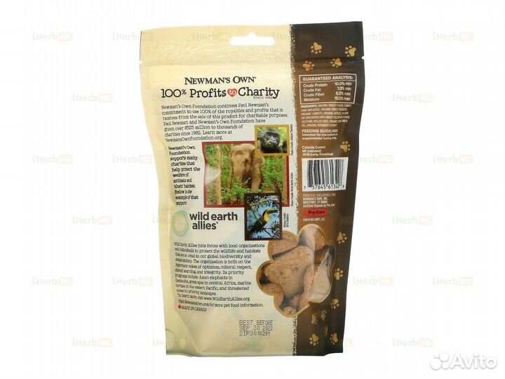 Собачье печенье, индейка и батат, 284 г (10 унций)