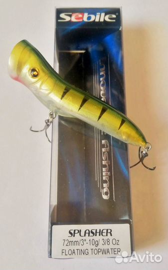 Воблер поппер sebile splasher 72