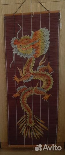 Панно настенное, бамбук СССР, Дерево в горшке