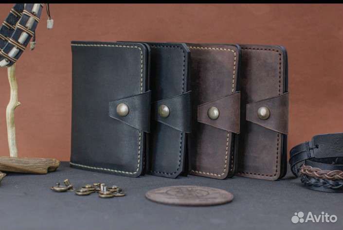 Обложка для документов натуральная кожа