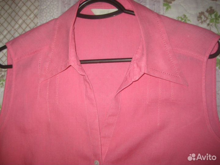 Новая льняная блуза Marks&Spencer Англия р. 48