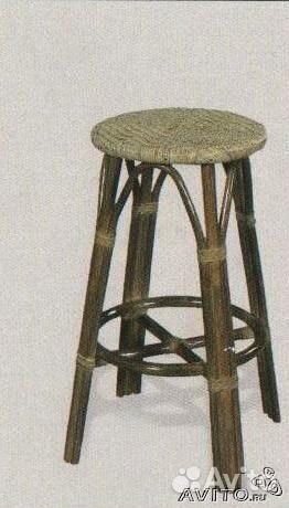 Стул барный, ротанг
