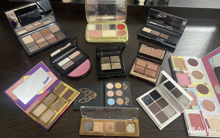 Палетки: Charlotte, Nars, Dolce, Bobbi Brown,Tarte