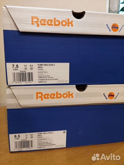 Продаю кроссовки Reebok Pump Omni Zone 2