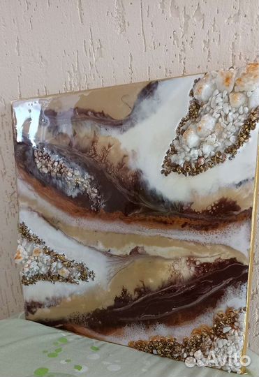 Картина из эпоксидной смолы на заказ