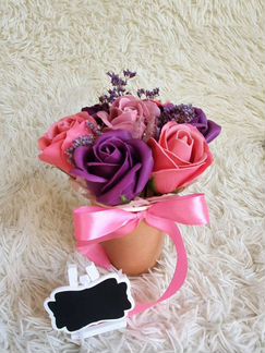 Букеты из мыльных цветов