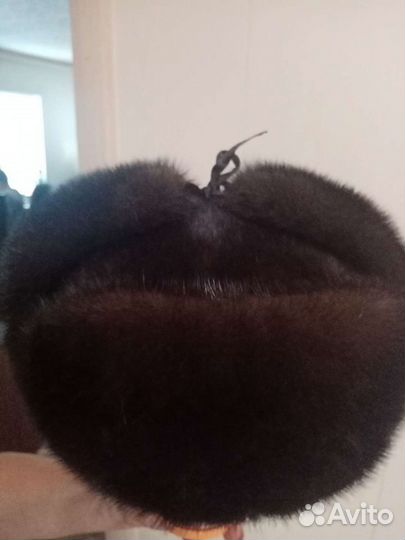 Шапка норковая ушанка