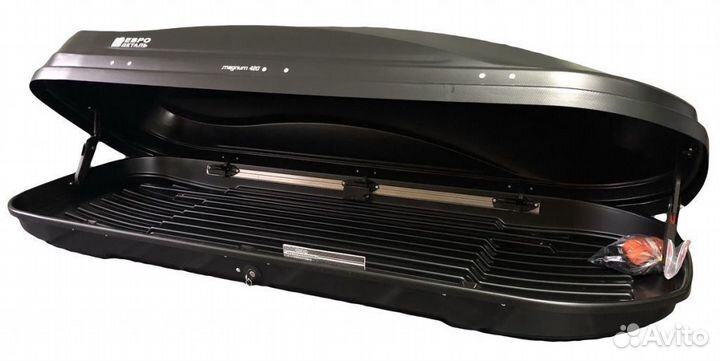 Бокс автомобильный Магнум 420 (черный карбон)